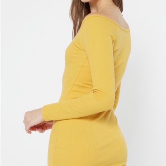 NWT MUSTARD DRESS WIDE NECK - Picture 5 of 5